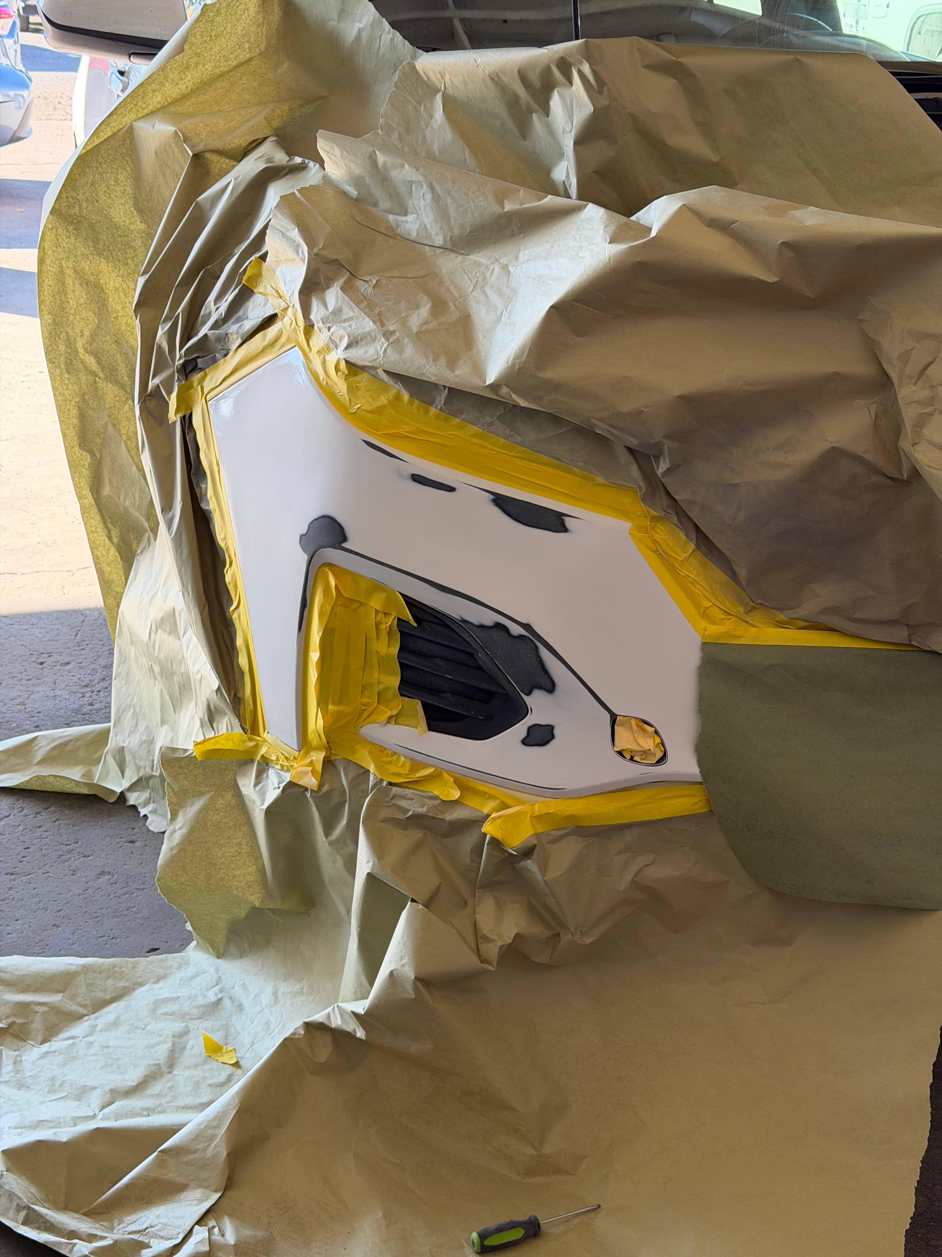 Auto body repair work